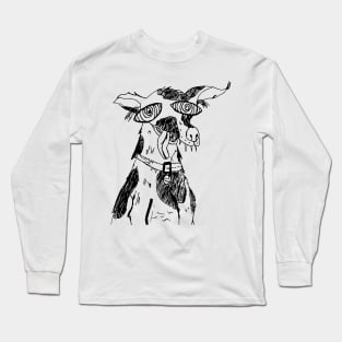 Ugly Hypnotized Dog (white) Long Sleeve T-Shirt